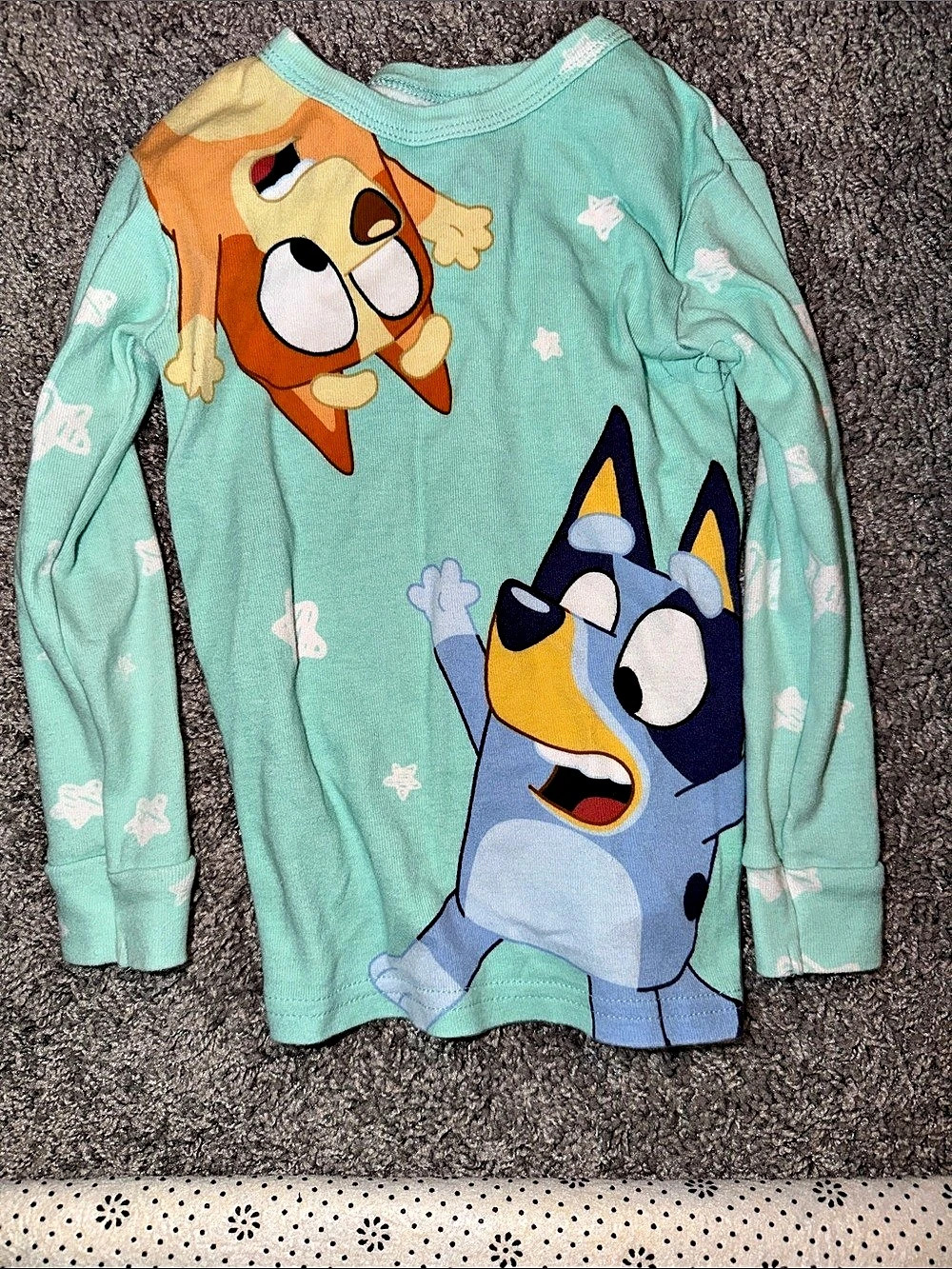 Bluey Long Sleeve Pajama Top Girls Size 5T